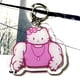 thumbnail image 1 of Steve Lindo Músculo Sanrio Llavero Macho Melodía Kuromi Jade Perro Fitness Pareja Bolsa Colgante, 1 of 4