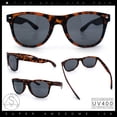 thumbnail image 2 of Rubberized Matte Tortoise Iconic Classic Horn Rim Hipster Sunglasses [Solid Black], 2 of 8