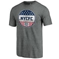 thumbnail image 2 of Men's Gray New York City FC Americana Parade Pin Tri-Blend T-Shirt, 2 of 3