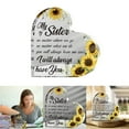 thumbnail image 2 of Gifts for Sisters, Acrylic Heart Gift Keepsake Sign Decor for Women Girls Grandma Sister Friend Female Christmas Birthday Thank You Acrylic Gift, 2 of 6