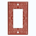 thumbnail image 5 of Metal Light Switch Plate Cover Burgundy Floral Bandana Paisley Tile Pattern TIL050, 5 of 13