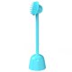 thumbnail image 1 of Cepillos para gatos para gatos de interior Cepillo para hacer cosquillas en las esquinas del autoafeitador de silicona con base desmontable y mango largo,Azul,11 Feliz Sencillez, 1 of 5