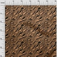 thumbnail image 3 of oneOone Viscose Chiffon Rust Brown Fabric Animal Skin Quilting Supplies Print Sewing Fabric By The Yard 42 Inch Wide, 3 of 4