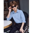 thumbnail image 4 of Arshiner Boys Long Sleeve Dress Shirt Button Down Shirts Formal School Uniform Shirt, 4 of 6
