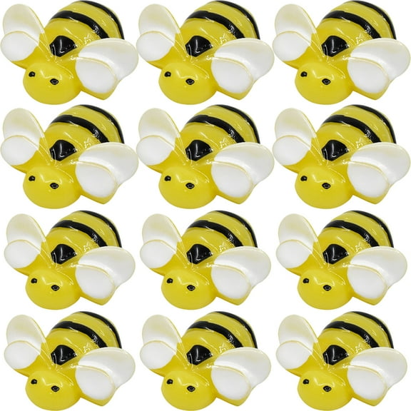Hytrove Resin Phone Case Decor Bee Charms For Diy Projects And Crafts 20Pcs
