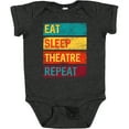 thumbnail image 3 of Inktastic Eat Sleep Theatre Repeat Drama for Actor Boys or Girls Baby Bodysuit, 3 of 5