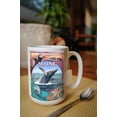 thumbnail image 2 of 15 fl oz Ceramic Mug, Maine, Wildlife Montage, Dishwasher & Microwave Safe, 2 of 3