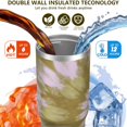 thumbnail image 3 of 30 Oz Tumbler Oil Painting Tumbler with Lid and Straw, Birthday Gift Cup for Friend Women Men Coffee Travel Mug Thanksgiving Day Halloween Christmas Gift Water Bottle, 3 of 7