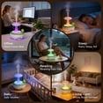 thumbnail image 3 of Fimilo Raindrop Aroma Diffuser, Essential Oil Diffuser with Soothing Mist & Water Droplet, White Noise, 280ml Colorful Light for Home Office Bedroom Gift, 3 of 10