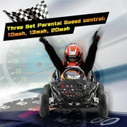 Electric Go Kart, 48V Powered Ride On Car with Steel Tubular Frame, Seat Belt, 13 inch All-Terrain Tires for Teens(BLACK)