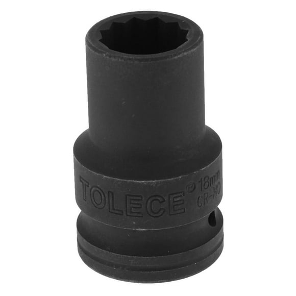 Adaptador de trinquete hexagonal Yotijar 18 mm impulsión de 3/4 pulgadas 55mm Toma de impacto profundo de 12 puntos