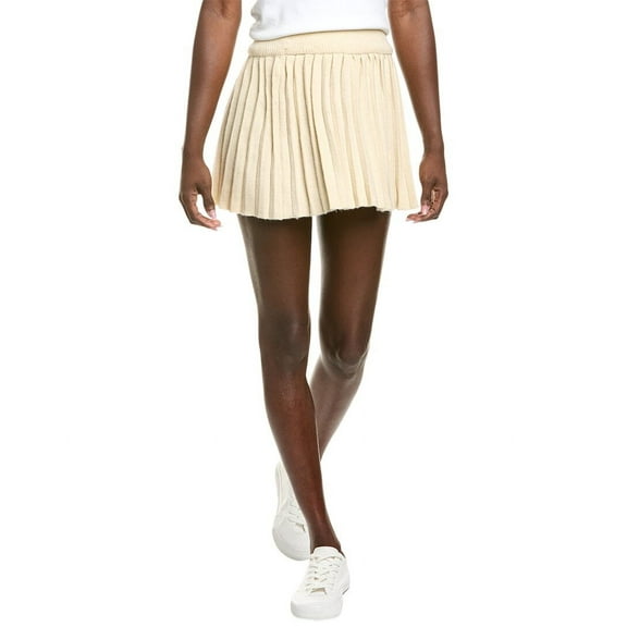 To My Lovers womens  Pleated Mini Skirt, l, White