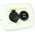 thumbnail image 1 of JR Power Port Socket 15085 Mounts Under Dash; 2 Power Ports; White, 1 of 2