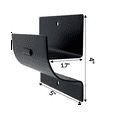 thumbnail image 2 of Ganchos para escaleras de alta resistencia para montaje en pared, para almacenar escaleras, para colgar carretillas en la pared del garaje, 1 paquete, 2 of 7