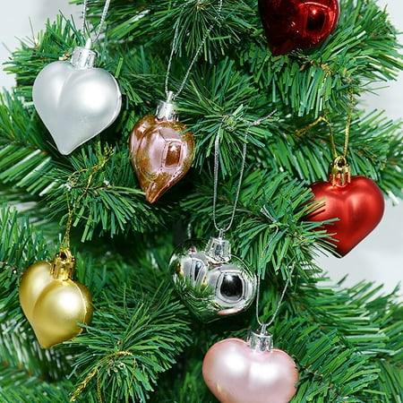 

GROFRY 12Pcs Baubles Decorative Fine Workmanship Plastic Christmas Tree Pendant Ball for Hotel
