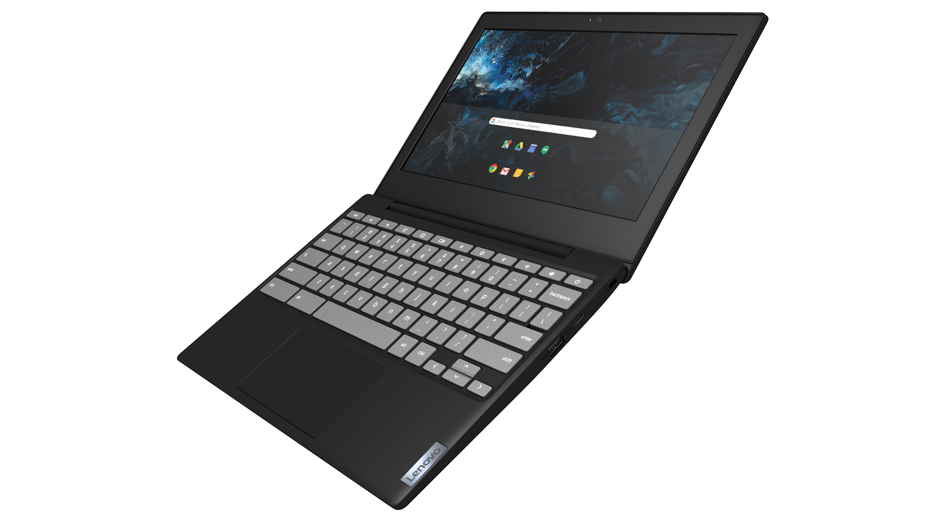 Lenovo Ideapad 3 Chromebook, 11.6" HD, Intel Celeron N4020, 4GB RAM, 32GB eMMC, ChromeOS, Onyx Black, 82BA0000US - image 2 of 8
