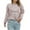 Pink, variant on Lilgiuy Women's Casual Solid Color Long Sleeve Round-Neck Ruched Pullover Blouse Tops,Khaki,6 Winter Clothes for 2022