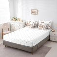 thumbnail image 4 of YST Windmill Queen Comforter Set 7 Pcs,Rustic Barn Farmhouse Bed in a Bag,Chick Cow Farm Animals Sheet Set,Hand Drawn Illustration Sheets,Countryside Rural Meadow Room Decor Bed Set,Taupe, 4 of 5
