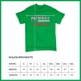 thumbnail image 5 of Tee Hunt Find Your Patience Before I Lose Mine Funny T-Shirt Sarcasm Men's Tee, Green, Medium, 5 of 5