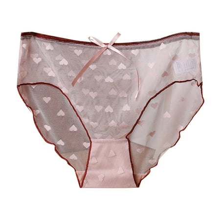 

Women Love Lace Underwear Underpants Summer Thin Girls Mid-Waist Cotton Inner Crotch Breathable Nightwear Lingeries Chemise Nightie Sleepwear