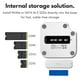 thumbnail image 5 of Hub Dock and Stand Hub Macally para Mac mini M4 con puertos USB-A 2.0, 5 of 8