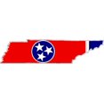 thumbnail image 1 of Autocollant Sticker Adhesif Voiture Vinyle Drapeau Carte Tennessee USA, 1 of 1