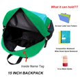 thumbnail image 4 of Mochila HawLander Little Kids Verde Azul 16L 3-6 años, 4 of 7