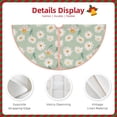thumbnail image 3 of Sikiie Daisies Flowers Nativity Christmas Tree Skirt, Jesus Christian Winter Holiday Tree Mat Decoration(30-48IN)48", 3 of 6