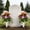B, variant on Cemetery Artificial Roses, 17 Head Shasha Rose Bouquet with Ribbon Bucket Ground Insert Grave Decorations