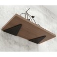 thumbnail image 3 of 2 Pcs Floating Metal Triangle Shelf Bracket, Concealed Blind Wall Shelf Bracket，14x13cm,black, 3 of 4