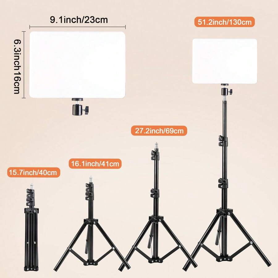 1 Pcs 10inch USB Selfie Ring Light With Adjustable Tripod Stand - Dimmable, Push-Button Control For Streaming, Makeup