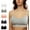 Assorted, variant on Seamless Sleep Bras for Women Ribbed Wireless Padded Lounge Bra, Brights, S, 5 Pack
