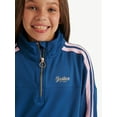 thumbnail image 3 of Justice Girl's Track 1/2 Zip Jacket, Sizes XS - XLP, 3 of 7