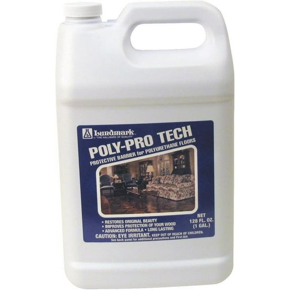 Lundmark Poly-Protech Floor Wax - Wax Finish, Liquid - 32 fl oz