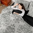 thumbnail image 4 of Manfei Teens Bohemian Damask Twin Bedding Sets 7-Piece,Traditional Floral Flower Bedding Comforter Set Microfiber,Exotic Style Breathable Sheet Sets,Breathable Home Decor,Reversible, 4 of 8