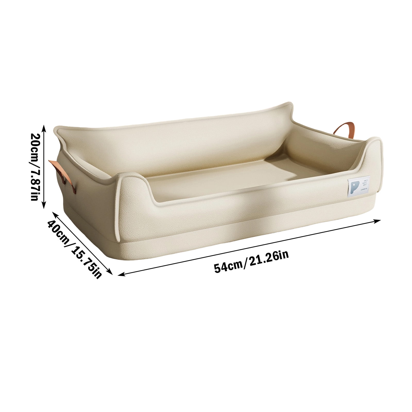 Removable Orthopedic Dog Beds for Dogs, Leather Memory Foam Dog Sofa Bed, Waterproof Durable Dogs Bed Couch with Non Skid Bottom for All Pet Sizes