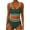 #039-Army Green, variant on Women's Plus Size Friendly Two Piece Swimwear Hot Sale Sporty Bikini Set with Chest Pads Skirt Style Bathing Suit for Vacation Gift