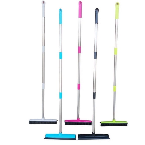 Hometravel Carpet Hair Broom, Rubber Floor Brush for Household Cleaning, Three Section Mop for Dust and Debris Removal