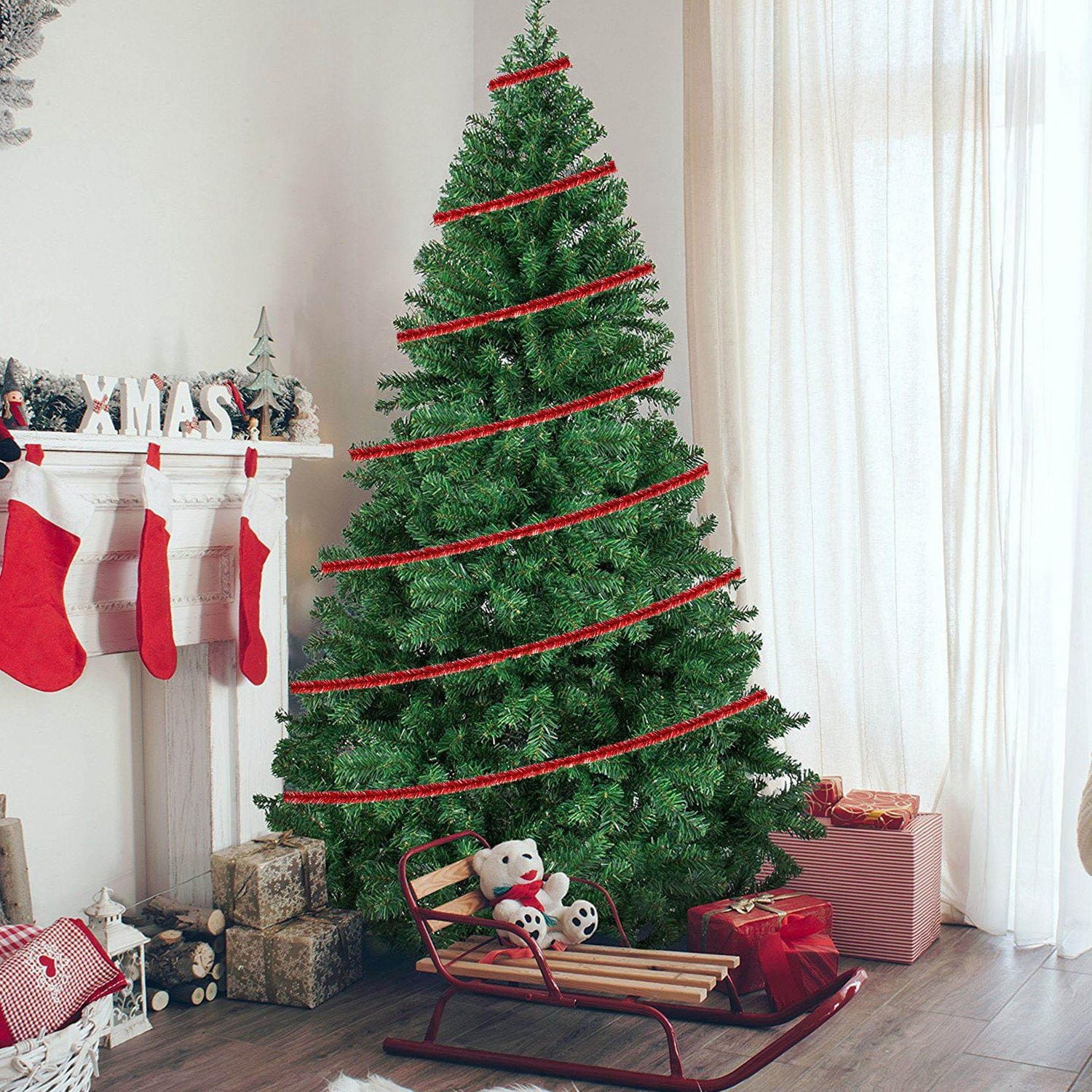 Guirlande de guirlandes de Noël Décoration de guirlandes de Noël