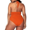 thumbnail image 3 of Women's Solid Swimsuit Swimsuits Two Piece Plus Size Bathing Suits for Teens, 3 of 7