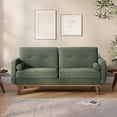 thumbnail image 2 of Danolapsi 64" W Loveseat Sofa,Mid Century Modern Couch Comfy Love Seat Couches for Living Room,2 Seater Deep Seat Couch Linen Upholstered Couch for Bedroom Office,Easy to Install Love Seats Furniture, 2 of 9