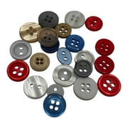 Buttons Galore Nautical Craft Buttons Assortment, 50 Count – Ocean & Sea Life Plastic Sewing Buttons with Shank and Sew-Through Styles for Crafts, Scrapbooking & DIY