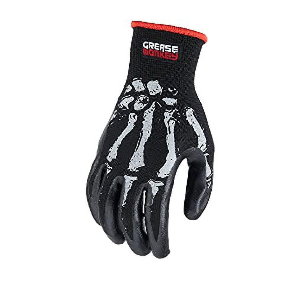 Grease Monkey L Cut Resistant Black/Gray Gloves