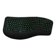 Adesso Tru-Form 150 3-Color Illuminated Ergonomic Keyboard