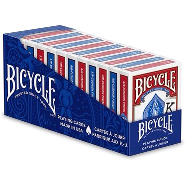 12 Decks Of Bicycle Pinochle Playing Cards – Red & Blue, US Made, Modern 2 thumbnail image