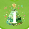 thumbnail image 4 of Inktastic 1st Birthday Green Christmas Tree with Yellow Star Boys or Girls Baby Bib, 4 of 4