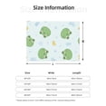 thumbnail image 2 of Vsdgher Kawaii Frogs Pattern Fleece Throw Blanket, Horizontal Fleece Bedding Home Decor for Couch & Bed All Season Use -50"x40", 2 of 6