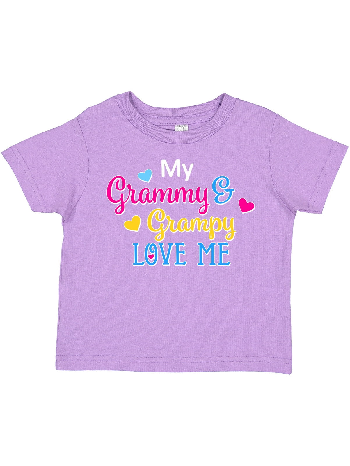 Inktastic My Grammy and Grampy Love Me with Hearts Gift Toddler Boy or ...
