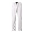 thumbnail image 4 of 2DXuixsh Mens Elastic Waistband Pants Breathable Jogger Sweatpants Mesh Pockets Men's Running Pants Zipper Men's Pants Warm Up Pants Men Polyester White Xl, 4 of 5