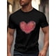 thumbnail image 1 of Men's T-Shirt,Short Sleeve Tee Shirt Casual Tops Valentine's Day Love Crew Neck T Shirts for Men, 1 of 8
